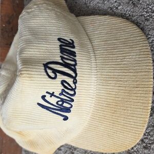 Notre Dame Vintage Cream Corduroy Hat